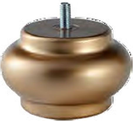 Plastic Furniture Leg Ms Ball Ca 100-08 Φ9cm Height 5.5cm Gold