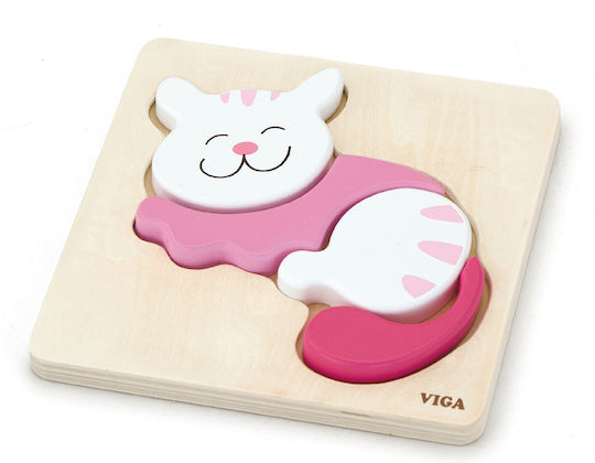 Wooden Kids Puzzle for 3+ Years 5pcs Viga Toys