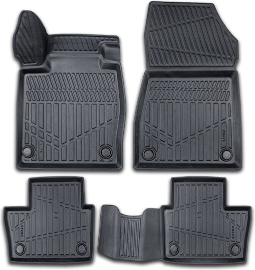 Set Față și Spate Covoare Auto 4 Bucăți Pentru Nissan Juke Ford Edge Negre