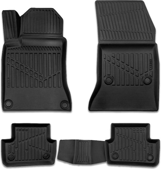 Set Față și Spate Covoare Auto 4 Bucăți Pentru Mercedes-Benz Un Clasă Ford Margine 2013-2018 Negre