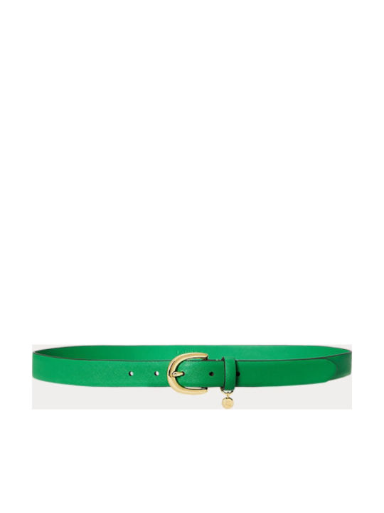 Ralph Lauren Δερμάτινη Γυναικεία Ζώνη Πράσινη