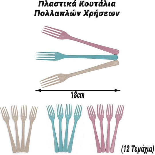 Furculiță De Unică Folosință Din Plastic 12 Bucăți