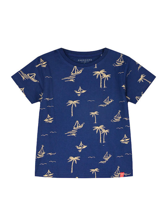 Energiers Kids Short-Sleeved Blouse Navy Blue