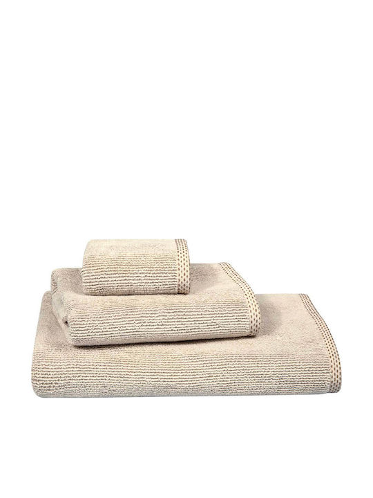 Greenwich Polo Club Set Bath Towels 3 pcs Cozy 4124 Taupe Weight 480gr/m²