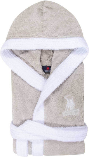 Greenwich Polo Club Детски Халат Essential Сив с Качулка