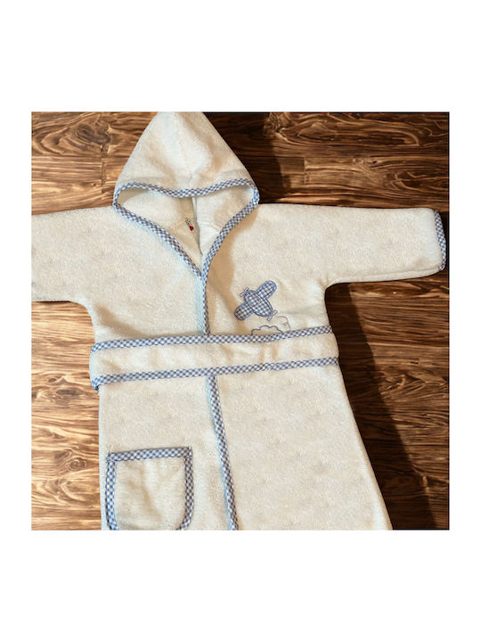 Bunny Bebe Kids Bathrobe Plane Swan with Hood