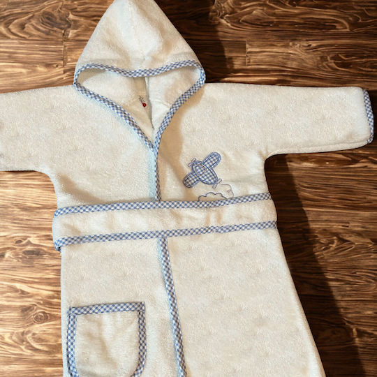 Bunny Bebe Kids Bathrobe Plane Swan with Hood