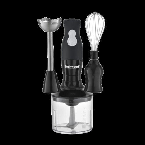Techwood Blender De Mână Cu Tijă Din Inox 300W Negru