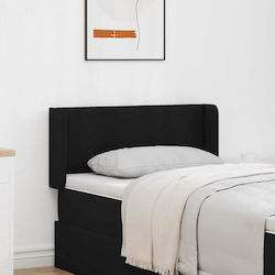 vidaXL Stoff Kopfstütze für Betten Schwarz 40,5cm