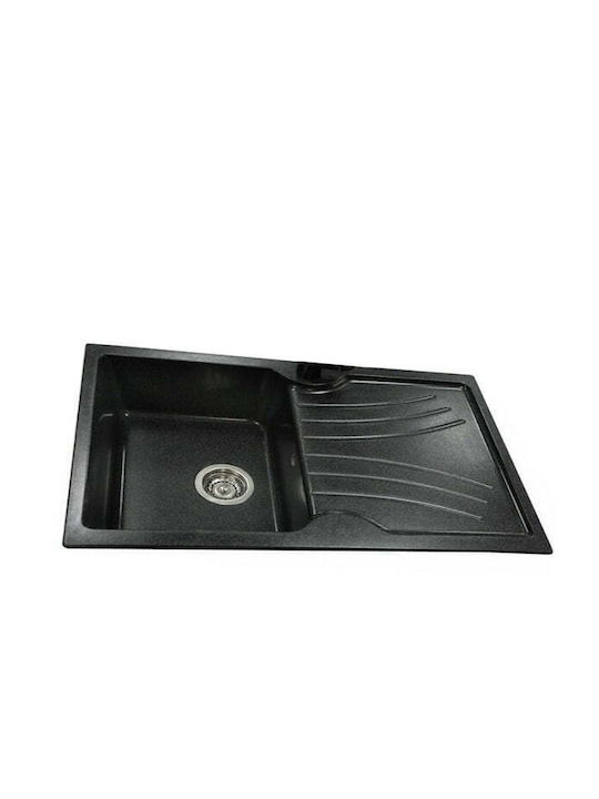 Sanitec 337 Classic Drop-In Kitchen Sink from Synthetic Granite L86xW50cm