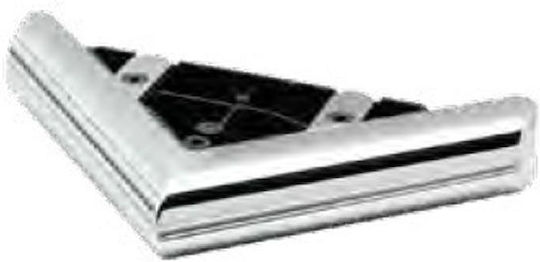 Dreamwell Plastic Furniture Leg 20x20x4cm Silver