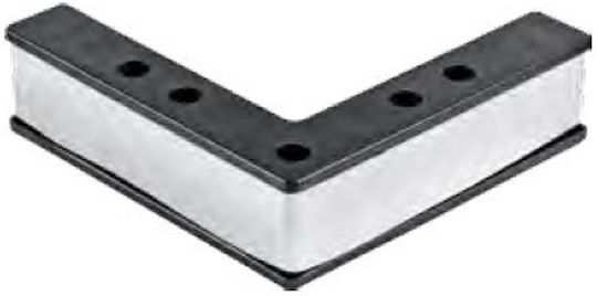 Dreamwell Plastic Furniture Leg 18x18x5cm Silver