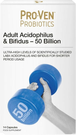 Pro-Ven Proven Probiotics Adult Acidophilus & Bifidus Supplement with Probiotics 14 Capsules