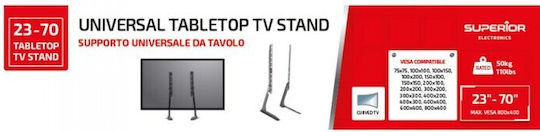 Superior Electronics SUPSTV018 Schreibtisch TV-Halterung Bis 70 Zoll Und 50kg