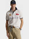 Polo Herrenbluse Kurzarm Weiß