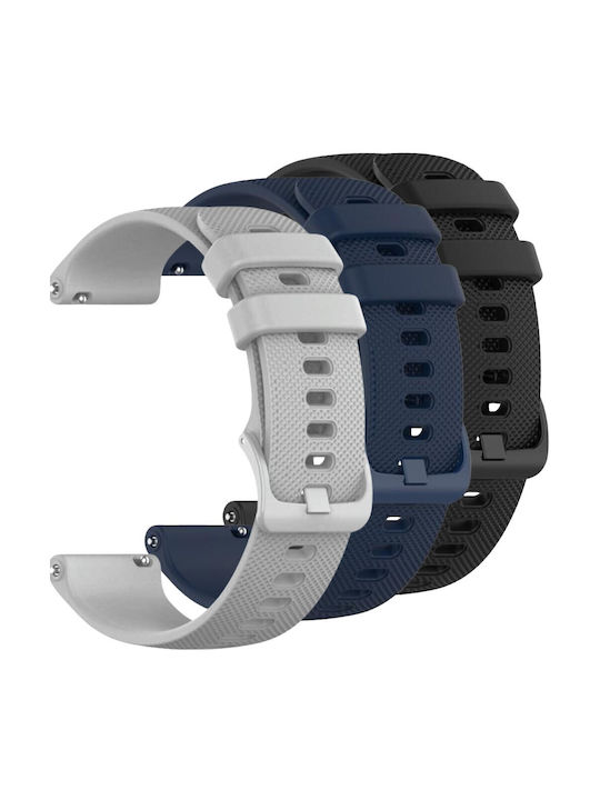 3x Silicone Strap Huawei Watch Gt 6 5 4 3 2 46 Mm Pro 48 Mm Ultimate 2 – 22 Mm