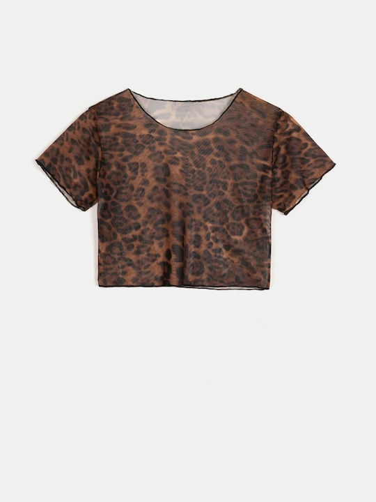 Rock Club Γυναικείο Crop Top Animal