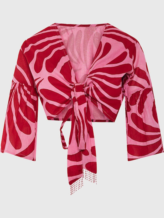 Funky Buddha Women's Cotton Short Sleeve Blouse...