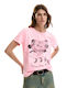 Mickey Women's Cotton Pink Blouse