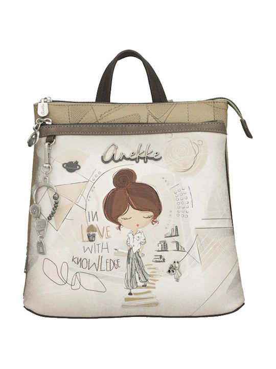 Fabric Women's Multicolour Backpack
