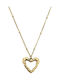 Legola Necklace With Heart Design Made Of Gold Plated Steel