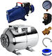 Kit Hidrofor 24 L Oțel Inoxidabil Alpin Profi Jet100l Pompă 1500w Debit 55 L Min Înălțime Refulare 45 M Aspirație 9 M Include Manometru Racord Flexibil Racord Fiting Presostat Cobi Smart