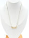 Irene Vilou Necklace From Gold Plated Steel With Pearls
