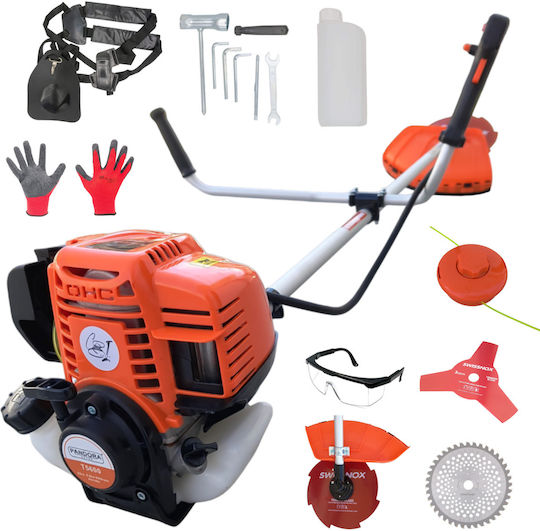 Pandora T5600 Motocoasă cu motor în 4 timpi 7.5cp 62cc 9000rpm 5.6 Kw Kit de instalare 8 accesorii