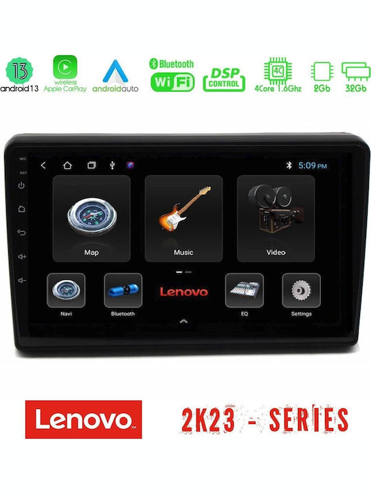 Lenovo Car Audio System for Citroen C5 2008-2019 (Bluetooth/USB/WiFi/GPS/Apple CarPlay/Android Auto) with 10" Touch Screen
