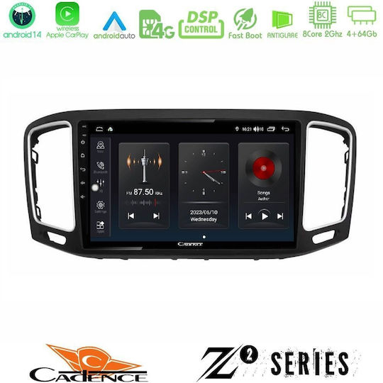 Cadence Car Audio System for Volkswagen Sharan 2010-2015 Bluetooth USB WiFi GPS Apple CarPlay Android Auto with 9" Touch Screen