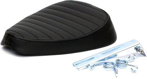 C-racer Едноместно Мотоциклетно Седло Classic Bobber Universal Черно Solo Seat Medium Black