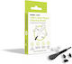 Mobile Origin Usb-c Dust Plug & Cleaning Brush Cl1 Black Clear Iphone Android Mo-cl1-blk-clr