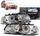 Angel Eye Front Lights Bmw Series 3 E46 Coupe 1998-2001 Chrome