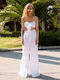 Women's Flared Pantaloons White