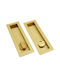 Convex Door Flush Handle with Bronze Hole 50mm