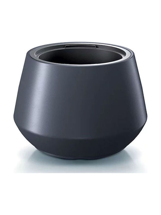 Iliadis Heos Plant Pot Plastic Gray 44x44x30cm