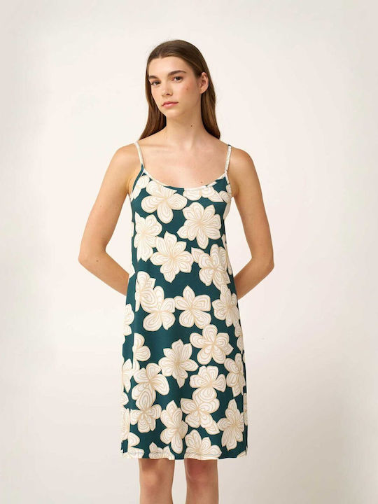 Vamp Sommerliches Damen-Nachthemd Grün Teal
