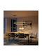 kelvo Linaria Deckenleuchte Schwarz LED mit Verstellbarem Weiß Licht 130x4x25cm