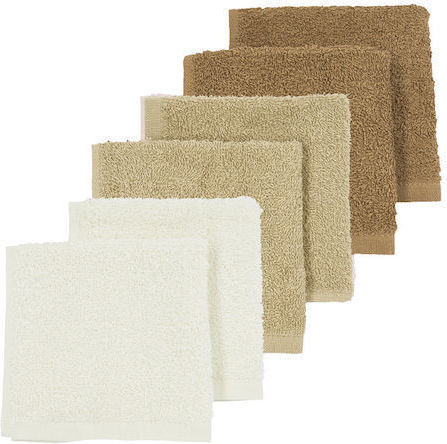 Meyco Beige Shoulder Burp Cloths 30x30cm 6 Pieces