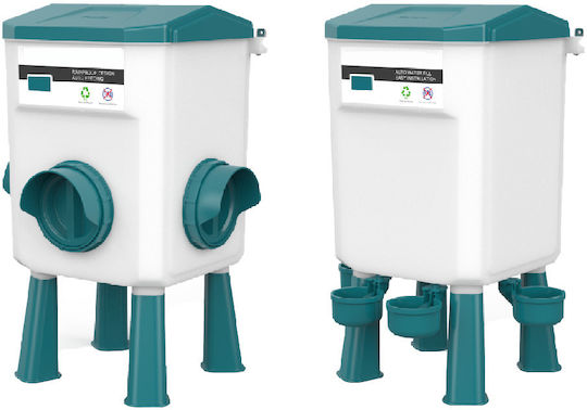 Set of Automatic Feeder 5kg Automatic Water Dispenser 12l Green House 4 Detachable Support Legs