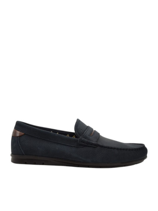 Callaghan Leather Men's Loafers in Blue Colour
