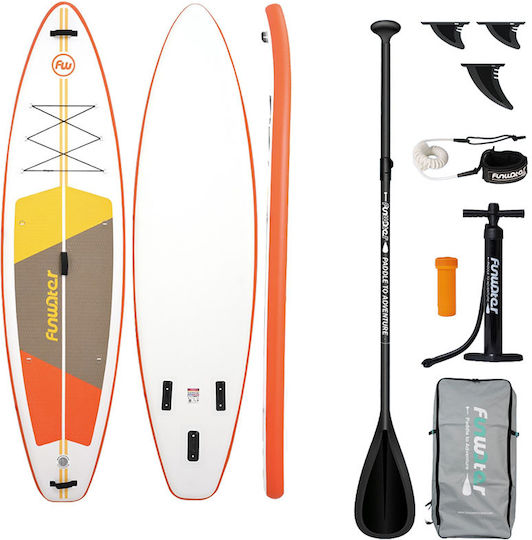 Funwater Φουσκωτή Σανίδα SUP με Μήκος 3.35m Πορτοκαλί