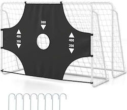 Costway Fußballtor 215x77x152cm
