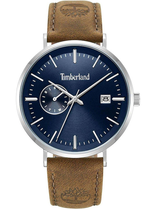 Timberland Ανδρικό Ρολόι 42mm Μπαταρίας με Καφέ...