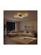 kelvo Quadra Ceiling Light 60cm Black with Integrated LED