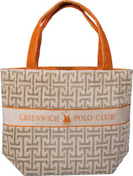Greenwich Polo Club Fabric Beach Bag Orange Greenwich Polo Club Fabric Beach Bag Orange