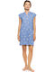 Pink Label Summer Women's Nightgown Blue