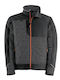 Kapriol Pro Tenere Work Jacket Reflective Softshell with Fleece Lining Black
