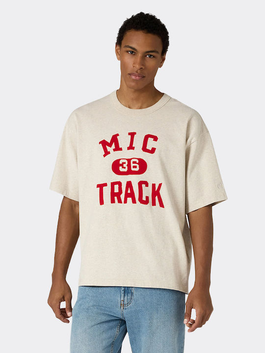 Champion Crewneck T-shirt Μπεζ