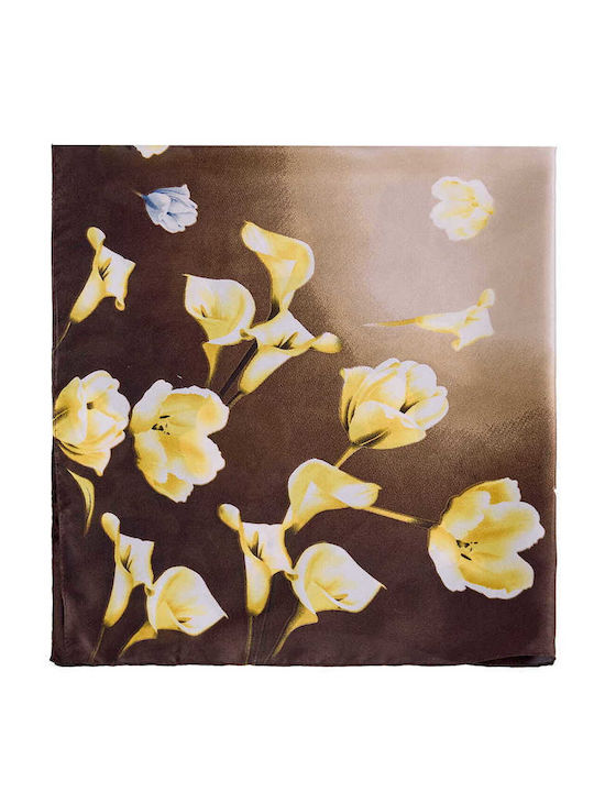 Celestino Women's Printed Scarf Color Gradient Brown